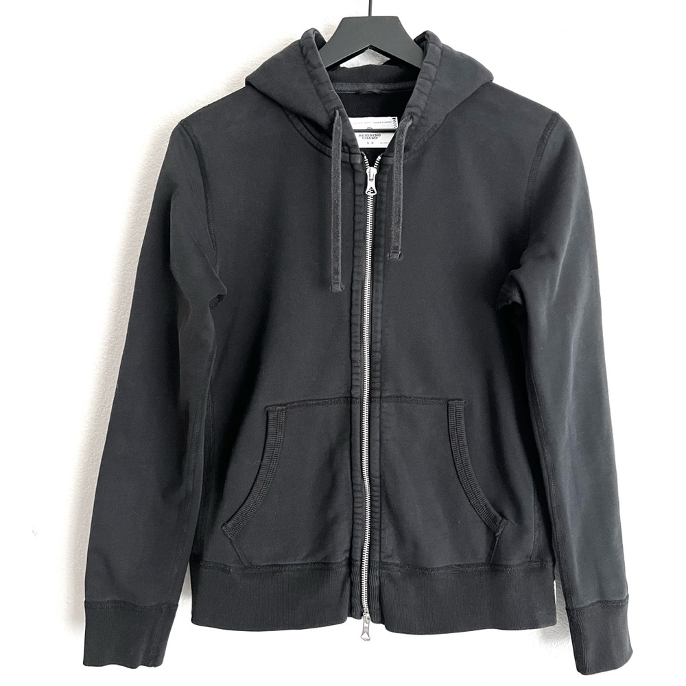 Reigning Champ Women’s Terry Full Zip Hoodie Size S Black